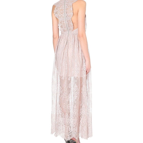 Alice + Olivia Blush Lace Maxi Dress - Picture 2 of 3